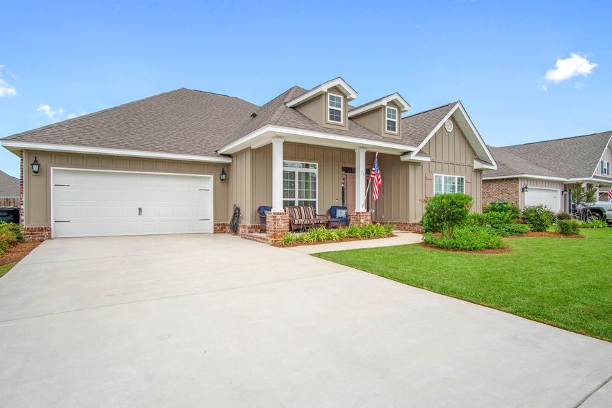 Stylish finishes complete this 5 bed, 3 bath home in Central Park at Hammock Bay. With an open concept, this immaculate home invites comfort. Upgraded details were selected and quality crafted throughout the home: engineered wood floors in the main area, GRANITE and STAINLESS STEEL appliances in the kitchen with a GAS cooktop and custom backsplash, updated ceiling fans and can lighting, and tray ceilings throughout. The master bedroom is spacious and the master bath features a double GRANITE vanity w/ walk in tiled shower with glass door. Split bedroom plan with 2 bedrooms and a bathroom on the opposite side of the home. The back yard is privacy fenced and the back porch is screened. The back yard also includes a hot tub and playground for the children. Call today for a private viewing