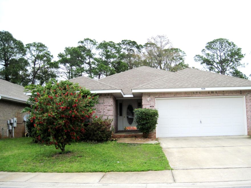 INVESTORS Below Market Value for quick sale. AS IS needs paint and flooring. Minimal fixer upper. Contract is contingent upon probate court order approving the sale. GREAT neighborhood with deeded WATER access and underground utilities. Close to Hurlburt Field. Home is brick with dimensional shingle roof. Kitchen and breakfast bar open to the great room. Master bath has double vanities, garden tub and walk in closet. Marsh Harbor borders on undisturbed wetlands with access to sound. Nice community boardwalk to a large deck with breathtaking views of the Santa Rosa Sound, with beach and picnic area. Requires floor as lot slopes off and touches nature preserve. It has never flooded.