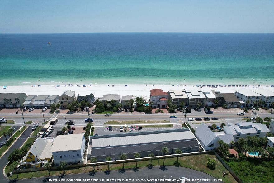 HUGE PRICE IMPROVEMENT! Free Standing Building. Highly desirable retail location across the road from the Gulf of Mexico. Tremendous resort visitor traffic. The owner of building occupies the majority (4574sq ft) and has 3 other tenants including national franchise Dairy Queen, Emerald Coast Beach Home Realty, and Pascali Kitchen, all lease are on the back end of their term. Owner could stay as a tenant or relocate. CAM is $34,639.35 annually. Current rent income is $248,814 annually, with owner paying well below market rent. Owner also willing to sell existing inventory if buyer wants to continue retail business. If torn down, can be built up to 3 stories. ***Owner wants to sell all 3 listings together 1200, 1688 & 2052 Scenic Gulf Dr at $18,500,000