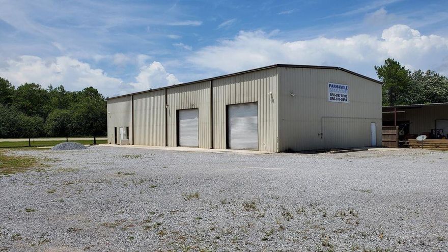 Freestanding Office / Warehouse with large fenced-in yard centrally located in Freeport, Florida. Office consists of lobby, three offices, conference room, restroom, break area and storage area with a total of 1,900sf.  Warehouse total of 5,000sf including mezzanine space including a wide stairway to mezz space with forklift loading and lockable storage cage. Warehouse serviced by two 12' x12' roll up doors and 2 pedestrian doors.  Warehouse also offers separate office and large restroom. Property serviced by City water/sewer and 400 amp, 3 phase power. Large parking lot allows lay down yard for multiple vehicles and/or materials.