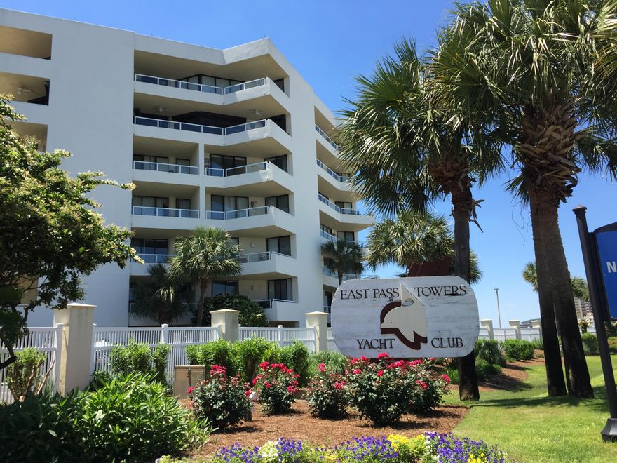 Beautiful and Spacious 2 BR Condo at East Pass Towers II with fantastic views of the pass and harbor. The kitchen is absolutely stunning with granite counter tops, island, and large pantry. Bamboo flooring complements the elegant furnishings and decor. The master bath features two vanities, large jetted tub and walk-in shower with intricate travertine surrounds and inlays. The living room is perfect for entertaining and is complete with wet-bar. This condo comes with covered assigned parking and storage. East Pass Towers II is immaculately maintained and strong financially, Schedule your exclusive showing today.