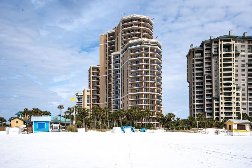 This 16th floor unit enjoys the biggest of all three floor plans. It offers breathtaking views of the gulf, the bay, lakes and golf courses. The unit was remodeled last year. Two new walk-in showers were installed in 2019 replacing two of the bath tubs. A brand new washer/dryer was installed in 2020. Beautiful tiles run throughout the entire condo for easy maintenance. The kitchen features granite counters, custom back splash and stainless steel appliances. All three bathrooms also offer granite vanities, custom cabinetry. Coastal styled furnishings and accessories complete the picture for a perfect rental or vacation getaway for the family. The unit sleeps 10 and is a rental machine. 2019 rentals exceeded $75K.