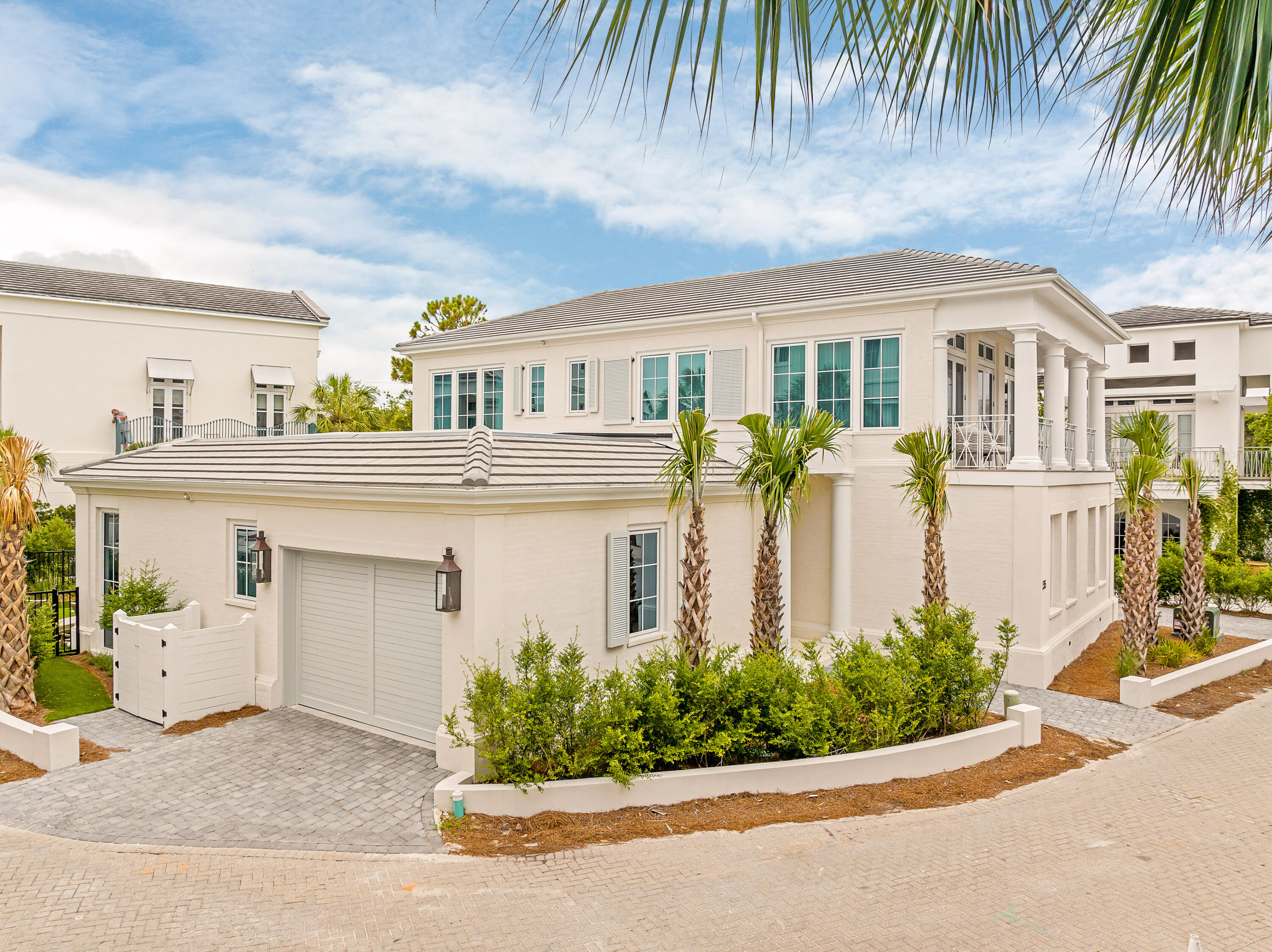 Experience luxury and coastal elegance in this exquisite custom built home located within the prestigious private gated property of Jasmine Dunes in Seagrove beach. Situated in a second-tier location, the property offers breathtaking views of the Gulf, ensuring a serene and exclusive coastal living experience. Step outside your door and within one minute you'll find yourself on the pristine white sands of the Gulf, accessible via an exclusive private beach reserved solely for property owners of Jasmine Dunes. Crafted by the renowned award-winning developer Benecki Homes of Atlanta and designed by acclaimed designer Melanie Turner of MTI Atlanta this home exemplifies superior craftsmanship and attention to detail. This meticulously designed home meets every expectation with its well thought out layout and luxurious features. Boasting 4 bedrooms each with its own en-suite bath it provides ample space for family and guests. The lower level features a family room overlooking a private pool, perfect for relaxation and entertainment. A fitness room adds to the homes amenities, catering to a lifestyle of wellness and leisure.  The second level is designed for seamless indoor/ outdoor living with the living dining and kitchen areas all offering stunning views of the Gulf.   An elevator ensures easy access between floors, while the oversized single garage provides convenient parking and storage. No detail has been overlooked in the customization of this home, featuring Venetian plaster walls, French oak flooring, and select marble in all baths adorned with Kohler and Waterworks fixtures. The kitchen is the chef's dream, equipped with Wolf and SubZero appliances, complemented by Italian cabinetry. Outdoor living is equally impressive, with the second level terrace providing a perfect spot to enjoy the Gulf views and coastal breezes. This home at Jasmine Dunes not only meets but exceeds all expectations of luxury coastal living, offering unparalleled comfort, elegance, end exclusivity in one of the most desirable beachfront communities on the Gulf Coast.