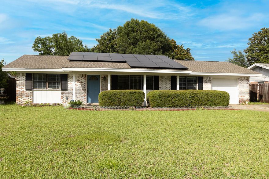 Includes solar, paid by owner, to reduce your utility bill! Updated 3 bedroom/2 bathroom home, only minutes away from the front gate of Hurlburt Field and only a short trip to the beach and shops! As you enter you'll notice the luxury vinyl plank upgrade, the separate den and dining area, the spacious updated kitchen, and the expansive living room with a floor to ceiling fireplace! Head down the hallway and you'll notice two sizable bedrooms, a full bathroom, plus your large master bedroom with en-suite at the end of the hall. Outside, you'll see your sizable backyard and patio perfect for BBQing and entertaining. Unfurnished.