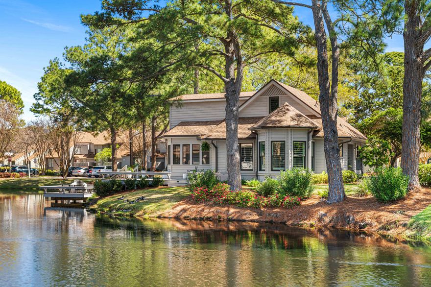 Welcome to a rare gem that has never graced the market in the Fairways community until now making this offering genuinely unprecedented.This extraordinary 4 bedroom, 3-bathroom sanctuary spans 1,939 square feet of meticulously crafted living space that will leave you speechless and represents a once in a lifetime opportunity to own something truly special.Positioned on an expensive corner lot, this showstopper property delivers what can only be described as the holy trinity of views- a stunning combination of tranquil lake waters, manicured golf course fairways, and sparkling bay horizons.The nearly $500,000 renovation process was nothing short of extraordinary, touching every corner, every room, and every detail with thoughtful precision and unwavering attention that would make even the most discerning homeowner smile with satisfaction.

The 2023 masterfully redesigned second floor represents the crown jewel of this renovation project. An added fourth bedroom suite transforms the upper level into a private retreat that rivals the finest luxury accommodations. This thoughtfully designed space features a sophisticated Murphy bed system that maximizes flexibility, allowing the room to serve double duty as both a comfortable guest room and a productive home office.  When guests retire for the evening, the Murphy bed unfolds to reveal comfortable sleeping quarters. During daylight hours, the space transforms into a productive home office, thanks to the built-in desk crafted by renowned California Closets artisans. 

The accompanying bathroom expansion showcases renovation excellence at its finest. A separate soaking tub provides the perfect sanctuary for unwinding after long days, while the floor to ceiling tile shower offers refreshing morning rituals into spa experiences. The large custom closet ensures that storage never becomes a concern, even for the most extensive wardrobe collections. 

The entire upstairs area could easily be converted into a spacious primary ensuite simply by removing the existing Murphy bed and desk. The proposed primary suite would then consist of a large bedroom, a separate office or sitting area, a walk-in closet, and an attached bath.

The attention to storage solutions throughout this home is nothing short of impressive. Throughout this remarkable home, California Closets has worked their organizational magic, creating walk-in closets that transform daily routines into streamlined experiences. Two additional bedrooms benefit from these custom storage solutions, ensuring that every family member enjoys organized, clutter-free personal spaces. The main floor laundry room features Container Store Elfa closet systems that elevate this utilitarian space into an efficiently organized command center.

The heart of this residence is undoubtedly the chef's kitchen, which has been taken down to the studs for a complete transformation. This culinary masterpiece features custom soft close Kraftmaid cabinetry, quartz countertops, designer lighting and an array of modern conveniences. 

The two downstairs full bathrooms have received the same meticulous attention to detail, each one taken down to the studs and completely redesigned to create spa-like retreats within your own home. These spaces combine modern fixtures with timeless design elements, creating bathrooms that are both functional and luxurious.

One of the most delightful features of this property is the custom wood shutters that have been carefully painted to match the wall colors throughout the home. This attention to detail creates a cohesive design flow that ties the entire interior together while adding character and charm that you simply cannot find in cookie-cutter properties.

Outdoor living reaches new heights with the spectacular deck expansion featuring composite materials that promise years of low-maintenance enjoyment. Whether you are hosting intimate gatherings or simply savoring your morning coffee while watching golfers navigate the nearby fairways, this outdoor space provides the perfect backdrop for memorable moments.

You will appreciate the private dock which leads to the water. Four durable Polywood chairs surround a fire pit table, creating the perfect setting for afternoon s'mores with the family or quiet evening conversations under the stars. The dock's positioning also makes it an ideal spot for catch-and-release fishing, allowing you to enjoy one of the area's most popular pastimes right from your own backyard.

The finished screened sunroom represents another triumph in renovation excellence, having been completely transformed in 2023 with new vinyl windows that maximize natural light while providing protection from the elements. This versatile space extends your living area seamlessly into the outdoors, creating the perfect environment for year-round entertainment and relaxation.

The front porch renovation also uses composite materials, and an attached outdoor storage shed was installed in 2020.

Recent infrastructure improvements include a new hot water heater, HVAC units, hurricane windows and a full roof replacement in 2023 and gutter addition.

Other notable interior updates include new interior/exterior paint, electric sliding glass door privacy shade, cedar lined window seat in the master bedroom, custom bathroom vanity, luxury vinyl flooring throughout, installation of fiber optics, landscaping and exterior Arlo camera system.

This home is being sold fully furnished, making it ideal for a short-term vacation rental, secondary, or primary residence.

