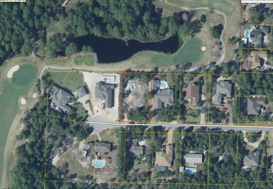Beautiful half acre home site just off of 30A. Overlooking the 18th hole of the Santa Rosa Golf and Beach Club, this cul-de-sac lot is in a beautiful neighborhood. You will enjoy the location of this property with no HOA dues. The homes surrounding this lot will inspire you to build your own private resort.