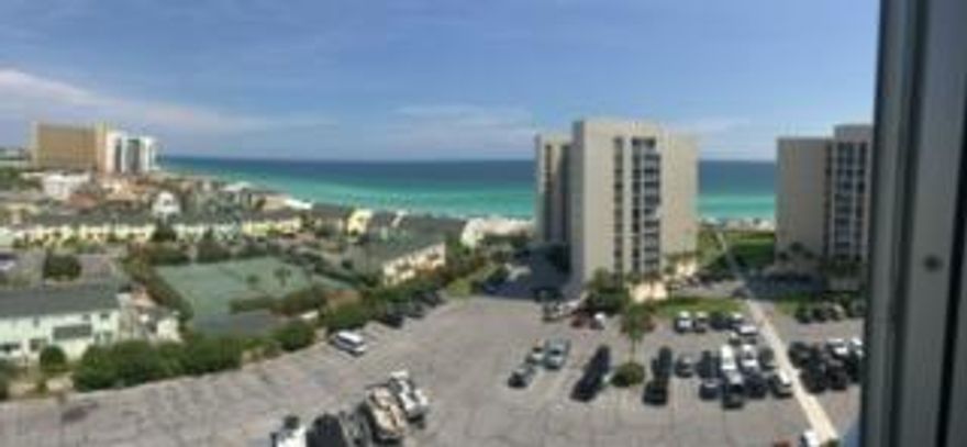 AMAZING VIEWS OF THE GULF OF MEXICO! VERY WELL MAINTAINED UNIT, OPEN KITCHEN, ENCLOSED BALCONY WITH SLIDERS, WASHER/DRYER IN UNIT, EXTRA BEDROOM HAS A WINDOW. JUST A SHORT WALK ACROSS THE PARKING LOT TO THE 500+/- FEET OF SUGAR WHITE SAND WITH HANDICAP RAMP ACCESS, LARGE HEATED COMMUNITY POOL WITH HANDICAP LIFT, WORKOUT ROOM, LARGE COMMUNITY ROOM, ONSITE RENTAL OFFICE, PICNIC AREA WITH TWO GAS GRILLS AND THREE CHARCOAL GRILLS, TWO TENNIS COURTS AND DESIGNATED BOAT/TRAILER PARKING. ALL OF THESE WONDERFUL AMENITIES IN ONE COMPLEX CENTRALLY LOCATED IN DESTIN, CONVENIENT TO SHOPPING AND ENTERTAINMENT.