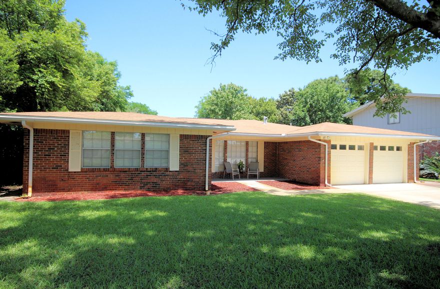 Featured in the Northwest Florida Daily News, This lovely all brick home was renovated in 2011, effective age, including an addition of a 2nd Master bedroom and Master Bath. Beautiful additions are laminate flooring throughout,newly painted, stunning gourmet kitchen with new cabinets, granite counters, 6 burner gas range, double ovens plus a warming drawer, all stainless appliances and a large pantry. Also there are 2 water heaters and 2 AC units. The Baths are all new and fully tiled including the showers. The back yard is fenced and there is a nice yard building for storage.Spacious home. A must see!