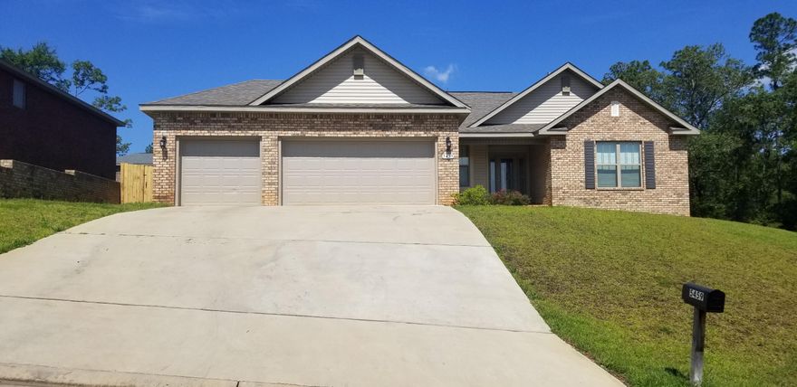 AVAILABLE 02/03/2021- 4 bdrm 2 bath all brick beauty nestled in desirable Brooke Estates. Over 2000 sf featuring 10 ft ceilings, recessed lighting, neutral colored paint, bull nose corners, granite counter tops with island, eat in area plus separate dining room! Master sports trey ceiling and master bath with his/her vanities, garden tub, separate stand up shower and huge walk in closet. Split floor plan with 3 additional bedrooms all with loads of closet space. 3 car garage, newly fenced back yard and corner lot with colorful curb appeal. Community pool and tennis. Schedule your showing today before someone else makes it home! Non-warranted washer and dryer in AS IS condition. Pets allowed with owner approval, on a case by case basis with paid non-refundable pet fee