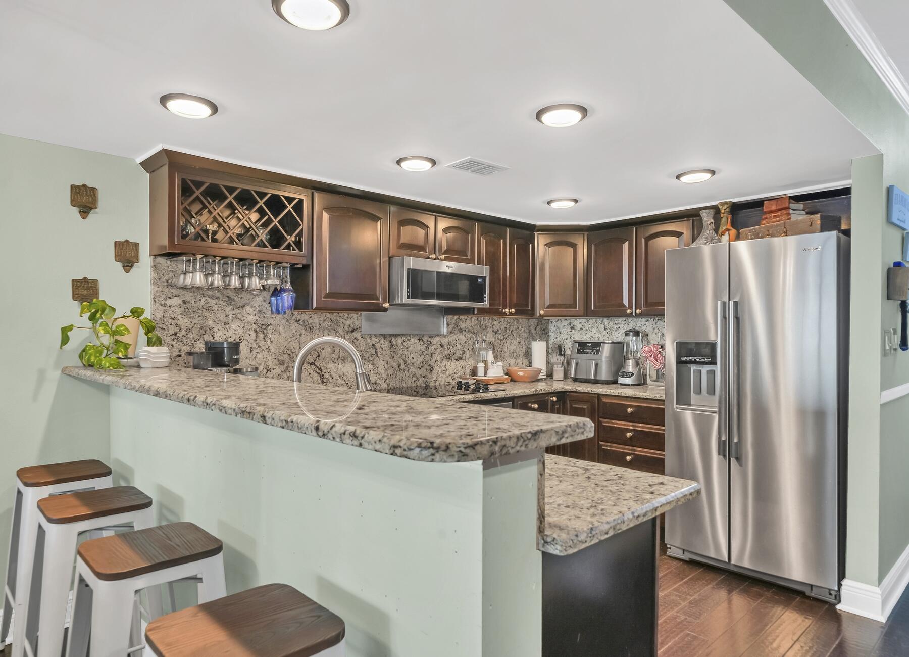 Valencia Condo in Destin. Furnished 2BD/2BA. Get your piece of heaven and enjoy the evening sunsets on your balcony in this move in ready 2 bedrooms, 2 bath, 5th Flr., Enjoy an active lifestyle with amenities such as private beach or Community pool with ''Infinity pool-like'' views, Dock with lights for fishing/crabbing (filet station), storage for your Kayak and bicycle. Includes Tennis court & Clubhouse. Condo located on Choctawhatchee Bay short distance to the Intercoastal waterway to the gulf. Crab Island within view. Shopping and entertainment close by. Kitchen updated in 2015 with Granite counter-tops & backsplash, breakfast bar, Wine storage cabinet. Stainless Appliances (2020-2021), AC 2015, Roof 2020 & Hurricane windows & sliding doors. Crown molding throughout home and some shiplap accents. Master Bedroom with Plantation Shutters, custom designed with Walk-In Closet separating bedroom from updated Master Bath. Master bedroom and Living/Dining Room combo all have views direct to Beach, Community Pool, Clubhouse and dock. Each floor has Laundry facilities. Real Wood flooring throughout with Ceramic Tile flooring in both baths & Laundry. Updated baths & showers with surround tile. Elevators & Laundry on each floor. Handicap accessible entry and walkways. The sunsets are amazing! Long term rental Only. 1 pet allowed. Boats allowed temporary parking only in the 3 Mooring buoys up to dock.