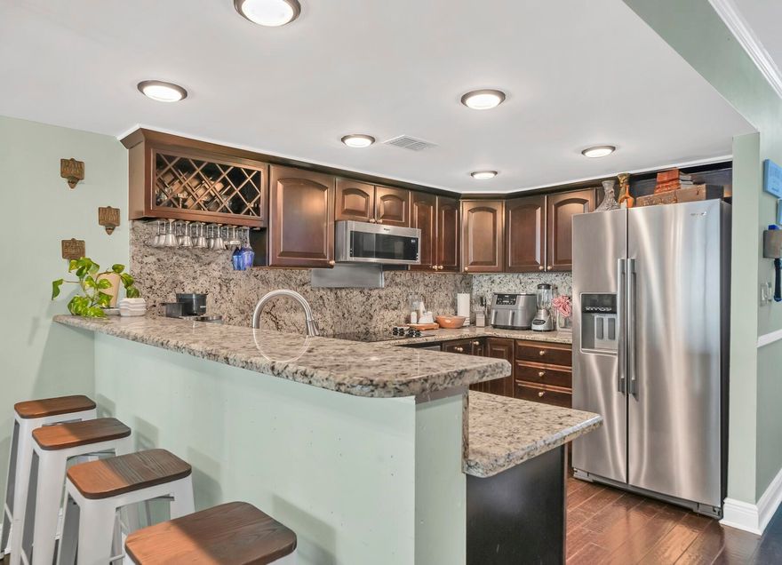 Valencia Condo in Destin. Furnished 2BD/2BA. Get your piece of heaven and enjoy the evening sunsets on your balcony in this move in ready 2 bedrooms, 2 bath, 5th Flr., Enjoy an active lifestyle with amenities such as private beach or Community pool with ''Infinity pool-like'' views, Dock with lights for fishing/crabbing (filet station), storage for your Kayak and bicycle. Includes Tennis court & Clubhouse. Condo located on Choctawhatchee Bay short distance to the Intercoastal waterway to the gulf. Crab Island within view. Shopping and entertainment close by. Kitchen updated in 2015 with Granite counter-tops & backsplash, breakfast bar, Wine storage cabinet. Stainless Appliances (2020-2021), AC 2015, Roof 2020 & Hurricane windows & sliding doors. Crown molding throughout home and some shiplap accents. Master Bedroom with Plantation Shutters, custom designed with Walk-In Closet separating bedroom from updated Master Bath. Master bedroom and Living/Dining Room combo all have views direct to Beach, Community Pool, Clubhouse and dock. Each floor has Laundry facilities. Real Wood flooring throughout with Ceramic Tile flooring in both baths & Laundry. Updated baths & showers with surround tile. Elevators & Laundry on each floor. Handicap accessible entry and walkways. The sunsets are amazing! Long term rental Only. 1 pet allowed. Boats allowed temporary parking only in the 3 Mooring buoys up to dock.