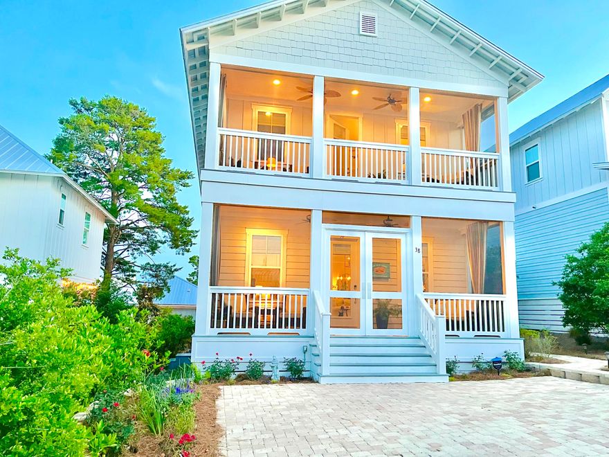EXCEPTIONAL RENTAL HISTORY! Beautiful bungalow in sought-after Highland Parks. Just a 20-minute walk to the beach. House is completely upgraded. Custom designer lighting with dimmers. Brass hardware on cabinetry. Hardwoods throughout. Kitchen has touch-faucet and single-vessel sink. Extra storage shelves in pantry and closets. Home has 340-sq. ft. of screened-in porch space. Large balcony off primary bedroom. Primary bath boasts oversized soaking tub. Back yard is fenced in. Home comes with fire pit attached to natural gas line. Includes air-purification system. Hardwired landscape lighting. Just a 2-minute walk to neighborhood pool. Fully furnished turnkey rental. This is a top-producing rental home with proven rental income strong enough to potentially make this a vacation home for free