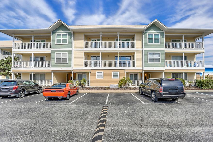 St. Martin Beachwalk condos are located on the gulf-side of Highway 98 in Destin with deeded beach access included.  Unit 422 is 3 beds, 2.5 baths and nearly 1200 square feet.  The bathrooms have been updated nicely with tile flooring, new vanities and a tile shower in the master bathroom.  This unit has been a long-term rental and is being sold fully furnished.