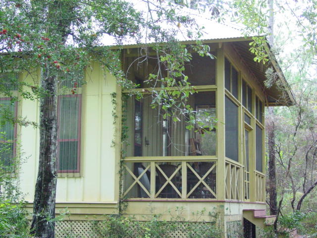 Custom, Florida cottage tucked away on 2 lots in Point Washington. This home is the perfect palate for the next buyer to complete the sellers vision. Home has vaulted ceilings and peak out at 25'. The floors are covered in traditional wide plank, heart pine. 142 Georgie also comes with a complete artist studio at 700 sq. feet of heated and cooled space. This space is not in the tax records. This area could easily be converted into another home or mother in law space. The homes are hidden behind mature landscape and plenty of parking.