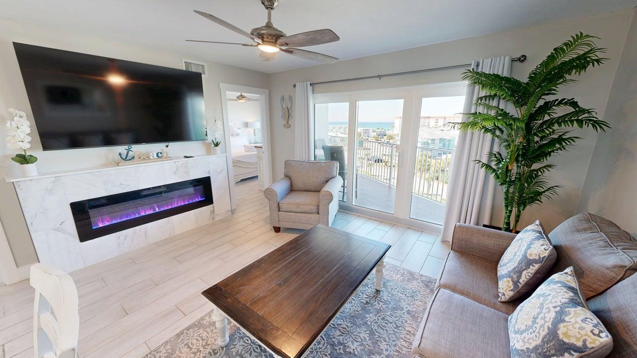 Experience coastal luxury in this fully renovated 2-bedroom, 2-bath condo boasting breathtaking Gulf and Intracoastal Waterway views. This turn-key residence is the only condo in the building to be part of the EXCLUSIVE 100 Collection, and will be featured in a nationally syndicated book.In 2022, Seacrest underwent a major exterior renovation, including:Full building repair and exterior paintAll hurricane-rated windows and sliding glass doors replacedUpgraded balcony flooringHeated and cooled pool resurfacedNew roof installed in November 2024With its elevated design, premium upgrades, and unbeatable views, this condo offers a rare opportunity to own a standout unit in one of the island's most desirable location. Please see UPGRADE LIST for details