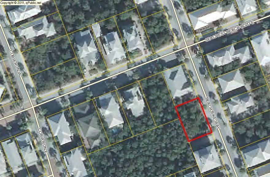 One of the few larger lots in Seacrest Beach left. Close to pool and beaches, and shops. Better move fast there are not many lots like this left! approximate size 50 feet by 75 feet must be verified by buyer