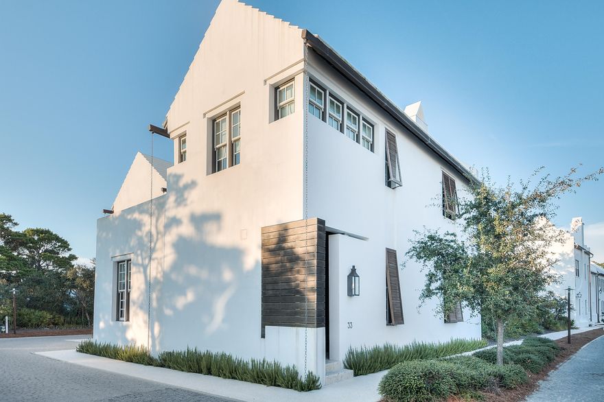 Best price in Alys Beach! Fantastic location just steps from Caliza Pool. Beautiful custom home featured in the New York Times. Filled with fine details including black walnut cabinetry, two fireplaces and a wet bar with wine storage, perfect for entertaining. Relax in the serenity of the private courtyard, pool and large sun deck. The property also features a full two car garage with plenty of storage. Alys Beach offers amazing amenities including the elegant Caliza Pool, tennis, exercise facilities, dining, shopping and private beach access. An outstanding opportunity to own in one of Florida's finest communities.