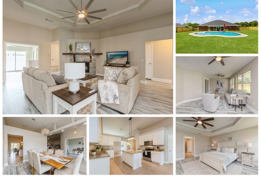 *** Price improvement and 2/1 rate buydown!!  First year 4.75 %.  Second year 5.75 %.***  Totally renovated pool home on half an acre in Carnegie Hills. If you are looking for a large family home with over 3000 square feet, this is the one for you.  This 4 bed/ 3bath home has a formal dining room and office.   You will find fresh paint, new flooring, new light fixtures. and a new epoxy floor in the garage.  A new roof was recently installed along with fresh landscaping.    There is a large heated and cooled Florida room and an outside covered porch.  Did we mention the pool?  This home has everything you have been looking for and more.