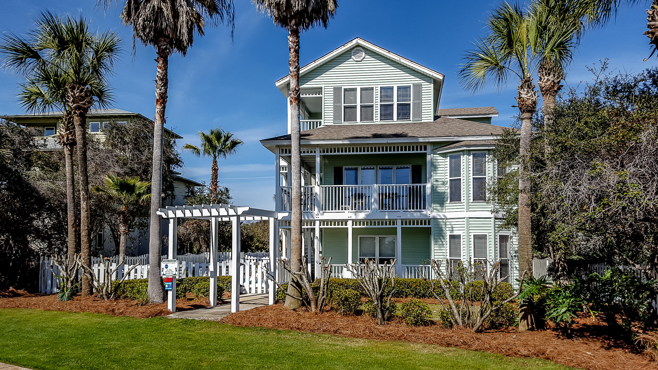 This Scenic 30A Beach House offers SPACE, CONVENIENCE, and BIG RETURNS. Current 2017 rental income at $150,000. This grand gulfview home sits at the front of Whites Gulfview Estates, directly across from a beach access. With 8 BEDROOMS, 2 KITCHENS and 2 LIVING SPACES, comfort and privacy are possible during your group's vacation. This home also offers a rare luxury this close to the beacha BIG open driveway for multi-car parking. Take advantage of private heated pool and an intricate network of decks for views and relaxation. Beach furnishings convey with home. BIG offerings in this PRIME VACATION RENTAL, with SUPERSIZED RENTAL INCOME, ready for you. Room dimensions and overall square footage to be verified by buyer.
