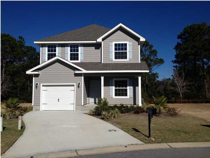 WITHIN WALKING DISTANCE TO THE BAY AND MINUTES FROM SEASIDE/GRAYTON BEACH. THIS IS TRULY A LIFESTYLE THAT IS HARD TO BEAT WITH EASY ACCESS TO 98 AND SO CLOSE TO SOME OF THE FINEST DINING, UNIQUE SHOPPING, SCENIC BIKE PATHS AND GORGEOUS BEACHES. THIS NEW CONSTRUCTION WITH BUILDER WARRANTIES AND IS COMPLETE, AND READY FOR SOMEONE TO MOVE IN. THIS BRAND NEW ALABASTER PLAN FEATURES A 1ST FLOOR MASTER AND SUITE THAT HAS DOUBLE SINKS WITH GRANITE COUNTERS AND A NICE WALK IN CLOSET. THE HOME ALSO HAS 9FT CEILINGS, A COVERED PORCH , BATH, LAUNDRY ROOM, KITCHEN WITH A LARGE EAT IN GRANITE BAR THAT IS OPEN TO THE FAMILY ROOM AND A SEPARATE FORMAL DINING ROOM AS WELL AS A 1 CAR GARAGE ALL ON THE FIRST FLOOR! THE UPSTAIRS HAS 3 NICE BEDROOMS INCLUDING A SECOND MASTER BATH, A THIRD FULL BATH AND