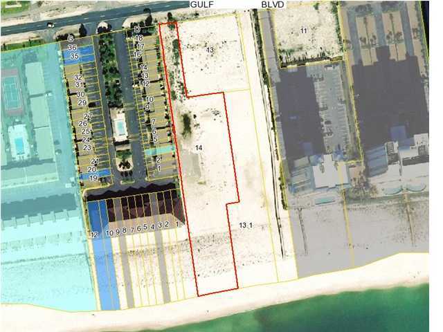This is a very unique opportunity to own Mixed Use Commercial Beach Front along the beautiful white shore line of the Gulf of Mexico. This particular listing consist of 1.60 acres and approximately 140 linear feet of Beach Front Property at the Coastal Construction Control Line.