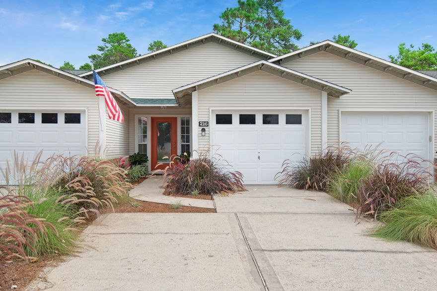 Welcome home to this open floor plan with two bedrooms and a loft at Escada in Santa Rosa Beach. Only minutes from the pristine beaches of 30A. Home features an upstairs Master Bedroom with bath. A loft overlooking the open floor plan. It is currently set up as an office. There is another bedroom on the ground floor with large walk-in closet. New carpet 2020. A/C is less than 4 years old and was inspected in 2021. Roof 2020. All new GE steel kitchen appliances. New GE washer and dryer. Home also has many updated light fixtures, fully fenced back yard, new landscaping, nice screened porch on the rear. This home is only a few doors away from the Community Pool and Nature Trails. This is a quiet, centrally located home in Santa Rosa Beach. Schedule an appointment to view this home today.
