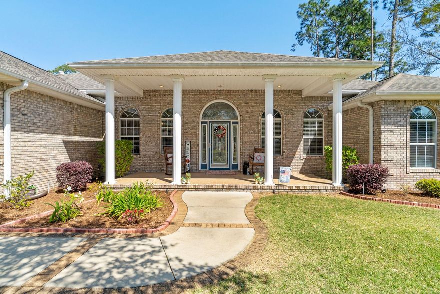 * New Roof to be installed by Timberman Roofing prior to closing with an accepted offer!Welcome home to this gorgeous 4 bedroom, 3 bathroom PLUS an office, sitting on a large corner lot with a side entry to the garage. Located in the prestigious neighborhood Bayshore Place, with NO HOA!! Plenty of space for a large family to include a formal dining room, a large kitchen with granite countertops, stainless appliances, custom cabinets with lots of storage, a breakfast bar, and an eat in kitchen area, the Great room includes a gas fireplace with built in shelves across the main wall! Split bedroom plan, with bedrooms in their own quarters! Just when you think this house has it all, walk out into the amazing backyard area, with a Gunite heated pool and hot tub, a built in fire