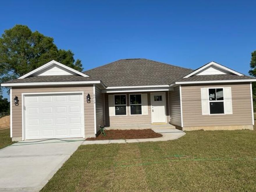Seller pays up to $10,000 to Close!  No skimping on Quality of this home built by Local Quality Builder and  is affordable in new S/D on cul-d-sac.  Nice level lots in a great neighborhood. Solid wood Cabinetry, Granite Kitchen Counter tops.  ALL flooring Luxury, ''Lock & Lay'' vinyl.  Great floor plan with split bedroom plan, nice master bath with dual sink vanity, soaker tub shower over.  Nice Walk-in Closet, inside laundry.  Patio on rear. This is an energy efficient home close  in, but outside city limits so lower taxes.    Nice, neutral, popular decor.  Sod will be  front,  partial side and back, total of 14 pallets. Appliances will include a Micro-hood, Solid surface Range, self-cleaning, and Dishwasher in Stainless Steel.  Est. Completion early July . Photo of Same plan in S/D