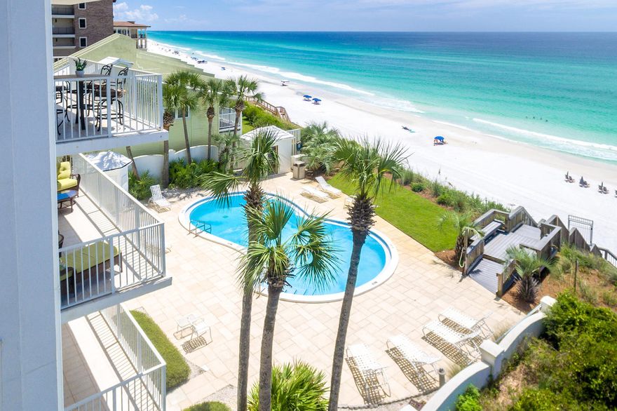 THESE CONDOS RARELY COME ON THE MARKET! Don't Miss your Chance to Own a Gulf Front Condo at WHITE CLIFFS! Located in the Heart of Blue Mountain Beach, White Cliffs is an Exclusive Gated Private Residential Condominium. Tired of Crowded Beaches?... Only 14 Units in this LOW Density Condominium with approx. 75 Feet of Gulf Front!~ Residents Boast that their property is the Highest Elevation along the Emerald Coast! This Unique Floor Plan allows you to Enjoy Amazing Direct Gulf Front Views from your 4th Floor Balcony as well as your Living Area / Custom Bar Area / Dining Room / and Kitchen!~ Features Include: Custom Solid Mahogany Bar / Wet Bar / Mini Fridge / Ice Maker / Full Size Kitchen w/Granite Countertops / Large Master Suite / 3 Full Baths / Exterior Storage. 30A Awaits!!~ Buyer to Verify all Dimensions and Information!~