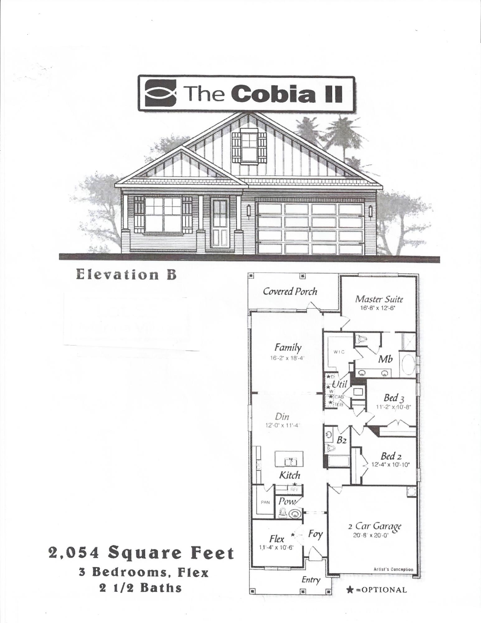 LAST WATERFRONT LOT IN MARINA VILLAGE!! THIS ONE WON'T LAST LONG!! Marina Village is a private, quiet, bayou- coastal community with a pool, playground, and stocked ponds for catch and release fishing only. Marina Village has direct access to Lagrange Bayou via the Freeport Marina, which is the only full service marina in our area! The Cobia II floor plan has 2054 sq.ft. with 3 bedrooms plus a flex room, and 2.5 baths. Brick exterior, low e-vinyl windows, covered entry, large covered rear porch, 2 car garage, and landscaping package with automatic sprinkler system are just some of the exterior finishes on the home. Interior finishes include 9 ft ceilings, laminate, tile, and carpet floor coverings, brushed nickel fixtures, double vanity and walk-in closet in the master bath, granite