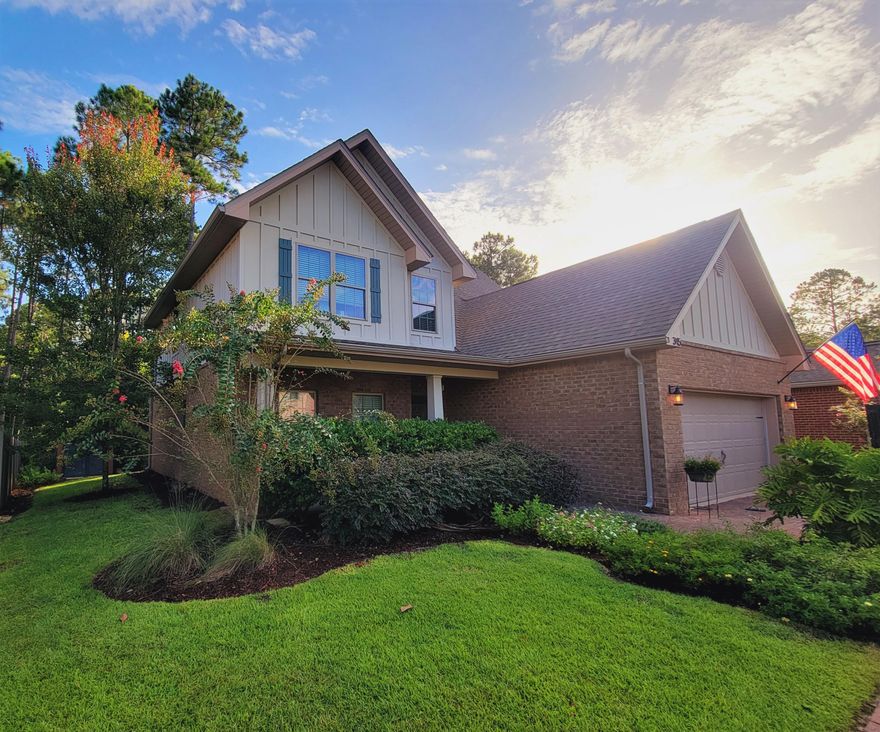 Quality, privacy, and style that is actually worth the price in SoWal?  Buyers looking under $500k will not find a better deal on a home like this.  This approx. 2,100 sq foot 4 bedroom 2 1/2 bath, with 'Master on the Main' is priced to move immediately.  Originally purchased to be a transitional home - the owners brought it 'up to speed' for their comfort.  A beautiful open floor plan greets you with 3/4'' real Acacia hardwood open stair core with chandelier. Acacia flooring was installed in the Master, second floor common area, and an additional bedroom. The kitchen features a large butcher block island, 'countertop to ceiling' lighted cabinets, brand new (never used - with tags) LG Smart Appliances, and vintage aged brass hardware.