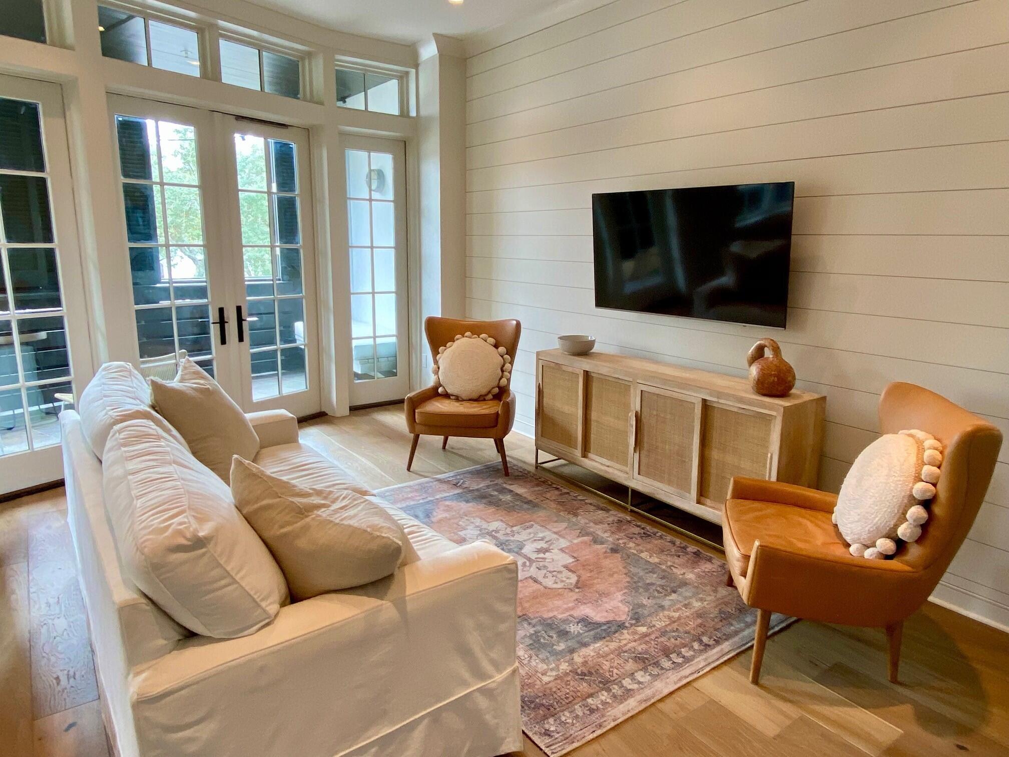 Welcome to the epitome of urban living in the stunning Tabby Lofts, nestled in the vibrant heart of Rosemary Beach town center. This impeccably renovated condo seamlessly combines modern design with an unmistakable urban flair, offering an unparalleled living experience.Upon entering, you'll be immediately captivated by the sense of space and light that defines this residence. The open layout creates a seamless flow between the living areas, perfect for both relaxation and entertaining. The true highlight of this condo is the massive wrap-around balcony, where you can savor your morning coffee while soaking in the bustling energy of the town center below.This unit boasts a full bedroom complete with an ensuite bath, ensuring your personal oasis is both private