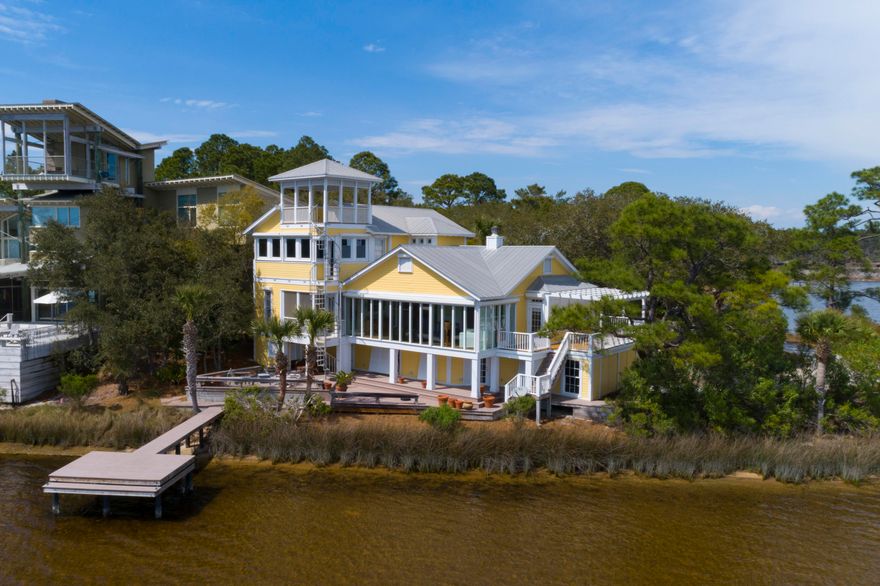 For the Coastal Dune Lake Lifestyle enthusiast that wishes to own a Beach Cottage with all the character of the area original beach homes, then this property is for you. Canoe or Kayak down to the beach, or ride a bike just one block south to the Eastern Lake Inlet and enjoy your primary or secondary home. Quiet neighborhood, south of Scenic 30-A, nestled under many old scrub oak trees, on a quaint shell street where there is no HOA and not any traffic. This three bedroom, three bath home has many views from all rooms you will enjoy. The interiors are all painted wood walls, expansive sized rooms that allow floor to ceiling views out toward the south overlooking the Eastern Lake on the westside. You will enjoy the Florida room across the back and screened in porches with beach vistas.