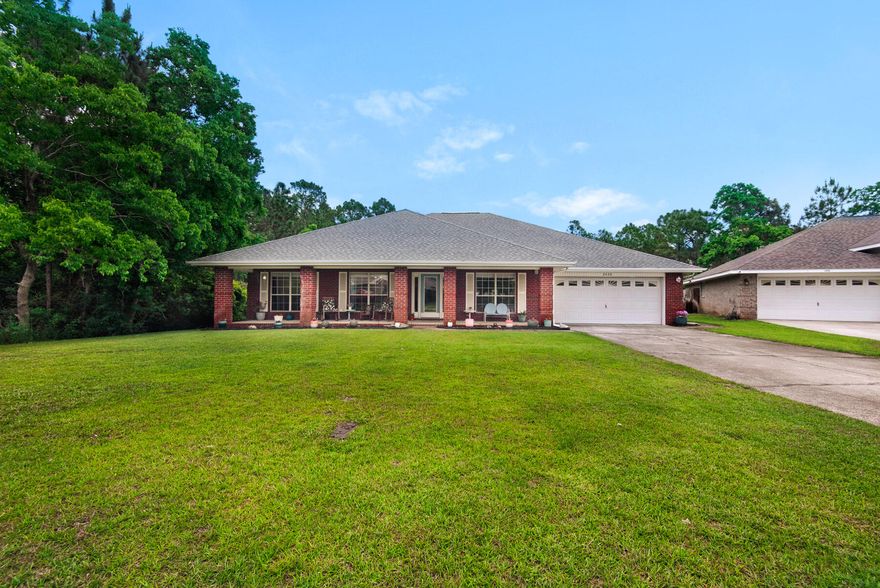 Discover this beautifully maintained 3,158 sq. ft. all-brick residence nestled on the largest lot in desirable Creetwood Village. Located on a serene cul-de-sac, this 4-bedroom, 3-bathroom home offers a perfect blend of space, functionality, and comfort. Perfect for entertaining! Step inside to find soaring 14-foot vaulted ceilings and a welcoming Great Room, complemented by a dedicated front office/study ideal for remote work or quiet retreat. The well-appointed kitchen boasts ample cabinetry and counter space, a walk-in pantry, breakfast bar, and a built-in desk--perfect for everyday convenience and entertaining. The expansive primary suite features a tray ceiling, generous walk-in closet, and a luxurious en-suite bath with double vanities, a soaking tub, and a separate walk-in shower. The primary is a serene and stylish bedroom featuring a calming blue accent wall with modern vertical detailing, creating a bold and beautiful focal point. Three additional bedrooms are spacious and include large closets, providing plenty of room for family or guests. Additional highlights include an oversized two-car garage with a side entry, pull-down attic access for extra storage, and a massive backyard complete with a firepitideal for outdoor gatherings, play, pets, or future pool plans. Enjoy added privacy with no neighbors to the left or rear of the property. Recent updates include a new roof installed in 2022. A First American Home Warranty is also included for your peace of mind. This exceptional home offers privacy, space, and timeless appealschedule your private showing today.
