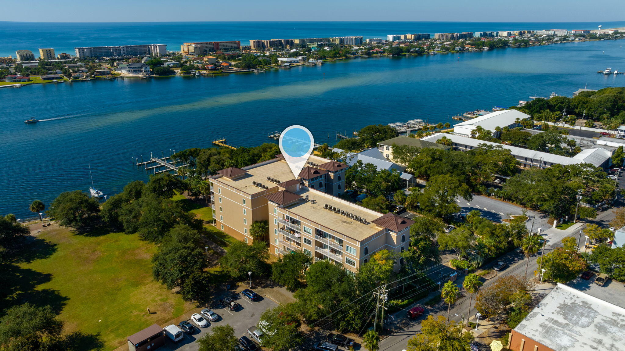 Enjoy Waterfront Living at Indianola on the Water in the Historic District of Downtown Fort Walton Beach!~ 3 Bedrooms & 3 Full Bath, 3rd Floor unit features include: Gated Community / 9ft. ceilings / Stainless Steel Appliances, Waterfront Heated Pool (seasonal), and a Large Balcony with Panoramic Views of the Santa Rosa Sound / Large Waterfront Master Bedroom / Open Floor Plan / Storage Unit. Right in the Middle of Downtown Shopping, Dining, and the F.W.B Landing Park. Enjoy Festival Fireworks right from your Balcony!~ Close to Eglin AFB & Hurlburt Field and only approx 1 Mile to the Beach!! Water, Sewer, & Garbage included in Rent. Boat slip not included but there may be slips available for lease with other owners. No smoking / No Pets per Association. Owner is Licensed Real Estate Agent