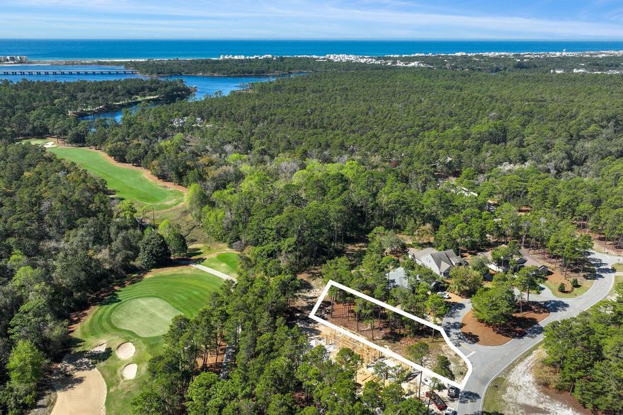 Seize the opportunity to own one of the most desirable lots overlooking the 11th green of the Greg Norman-designed Shark's Tooth Golf Course. Nestled in the prestigious, gated community of Wild Heron, this lot offers breathtaking golf course views and access to an exceptional lifestyle. This property comes with approved building plans, making it even easier to bring your dream home to life.Wild Heron is a thoughtfully planned neighborhood situated along the scenic shores of Lake Powell, featuring architecturally distinctive Coastal Craftsman homes. Residents enjoy an array of world-class amenities, including a lakefront swimming pool, a state-of-the-art health and fitness center, and a charming lakeside boardwalk. The community also boasts a lakeside fitness center with a marina , providing access to boating and water activities. In addition, there is a family park and a lakefront boathouse fully stocked with kayaks and canoes for residents to enjoy. A network of walking trails and nature paths connects the amenities, perfect for morning strolls or sunset walks.
Ideally located, Wild Heron offers the best of both privacy and convenience. It's just minutes from premier shopping, fine dining, and the sugar-white sands of Panama City Beach, Rosemary Beach, Scenic 30A, and the Beaches of South Walton. Plus, it's only a 25-minute drive to Northwest Florida Beaches International Airport, making travel effortless. Don't miss the chance to build your dream home in this serene, amenity-rich community with unparalleled golf course views.
