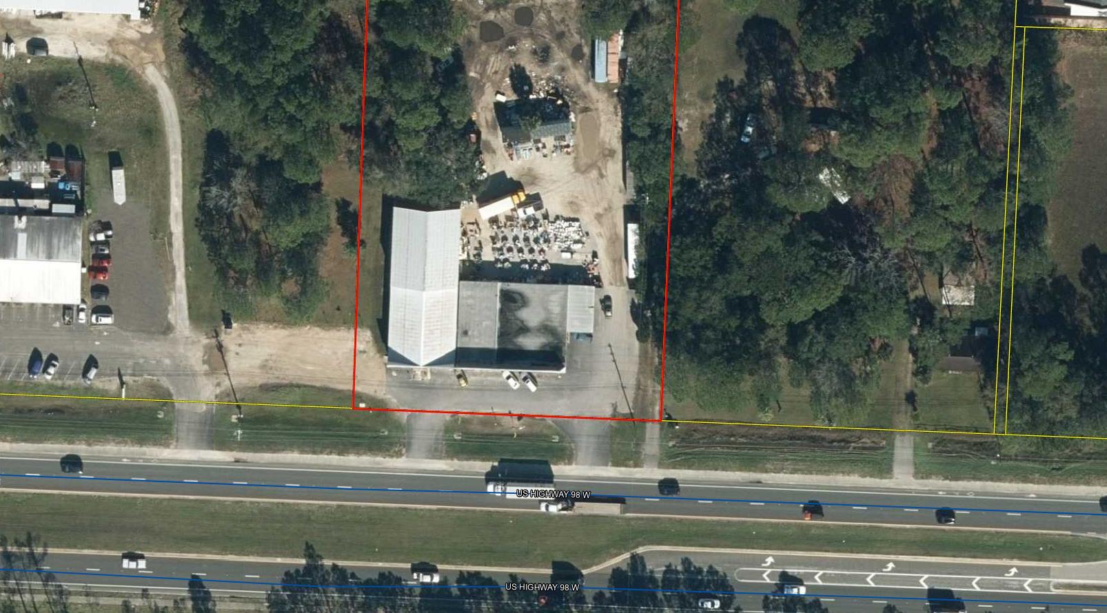 Entered for comp purposes. Seller did one time lot split and sold 1.5 acre parcel to existing tenant.