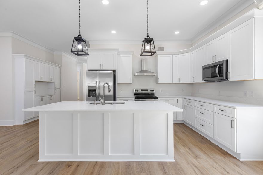 Beautiful NEW Home in North Santa Rosa beach ready for its first owner! This home has been perfectly designed to maximize space with a curated open floor plan. Along with that comes a front and back porch which is perfect for those Florida days and nights! As you walk through the house on the amazing LVP through the foyer you step into the living room and open concept kitchen complete with an island/breakfast bar. The crown moulding helps exemplify the beautiful 10 ft walls. The master bedroom is tucked away right off the living room with his and her closests along with its own master bathroom and tiled shower. The backyard has plenty of space along with a 10 ft privacy fence which helps maintain the quaintness of those Florida days.