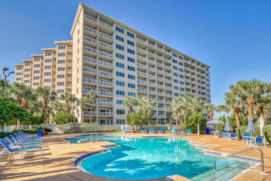 When the best of all worlds come together!  This rare gem 3 bedroom/3 bath home is  in upscale Tops'l Beach and Racquet Resort where there are less than 10 homes listed for sale. With lock off capability, enjoy this home as a 3 bedroom or lock off the studio -great rental options too!  Tops'l is an intimate beachfront gated community with high end amenities including a tennis and racquet club that is renown.  This retreat offers you three bedrooms near the beach, close to a community pool and a short stroll the Club.   Beachfront pools , great dining   and tram service to Grand Boulevard and the outlet mall, Tops'l offers tranquility while being close to everything. This home is offered furnished and perfectly priced under $450,000!  A must see for beachlovers!