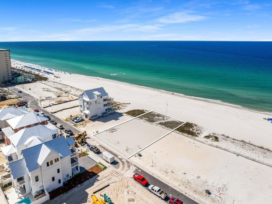 Welcome to a prominent beachfront lot in the exclusive community of Hadley's Beach! Boasting 50ft of Gulf-Frontage, this future homesite enjoys panoramic Gulf views and private beach access. Residing in a low-density community of only 16 beachfront homesites and 10 first tier homesites, Lot 6 is sure to offer one of the most spectacular settings on the Emerald Coast. The community comes equipped with underground utilities, community lighting and sidewalks throughout. As one of the top two beaches in all of America, St Andrews State Park is nearby with over 1,200 acres of natural sand dunes, forests, swimming areas, fishing jetties, hiking trails and nearly two miles of beach. The Hadley's Beach community is in a prime position to enjoy all of the incredible shopping, dining and entertainment options in this emerging area. The amazing location, perfectly-designed site plan, and impressive rental potential create a compelling opportunity for investors and full-time residents alike. Reach out today to schedule a site tour!