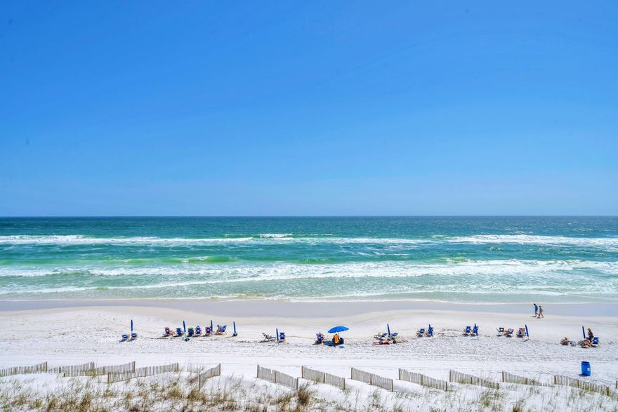 BEACHFRONT! 1 Bedroom, 1.5 Bath top floor unit.  Exterior has large walk-in storage to keep all your beach gear & bikes.  Don't miss your chance to own in this great low density building! Buyer to verify all information for accuracy.