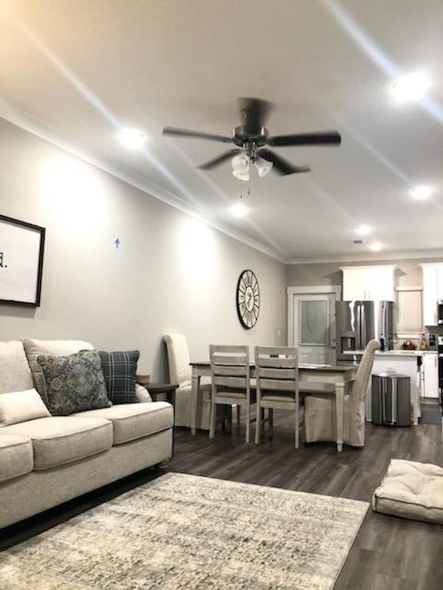 Experience the tranquil, relaxed lifestyle with the luxury of the beautiful white sandy beaches just down the road. You won't want to miss out on this opportunity! Covered, screened in back porch area, quartz counter tops, LVP flooring and carpet, all stainless appliances, mini blind window coverings, community pool, 3 beds / 2.5 baths.
*** Unfurnished and pictures are stock photos. Floor plans vary