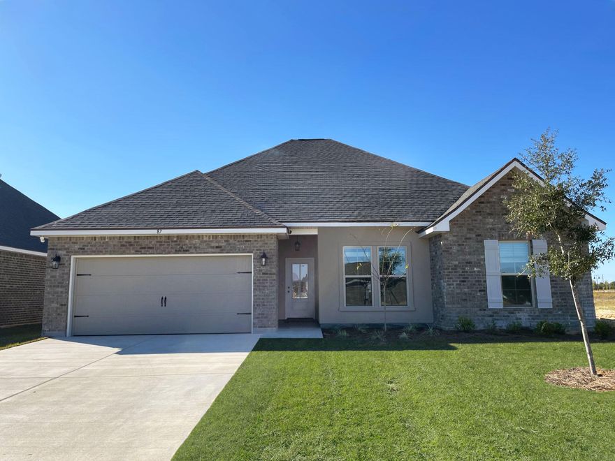 Awesome Builder Rate Incentives!  (Restrictions apply) The MIMOSA III A in The Bluffs at Lafayette community offers a 4 bedroom, 2 full and 1 half bathroom open design. Upgrades added (list attached).Special Features: separate vanities, garden tub, separate shower in master bath, 2 walk-in closets in master suite, office, walk-in pantry, covered rear patio, recessed lights, undermount sinks, framed mirrors, landscaping, architectural 30-year shingles, flood lights, and more!Energy Efficient Features: tankless gas water heater, kitchen appliance package, vinyl low E windows, and more!