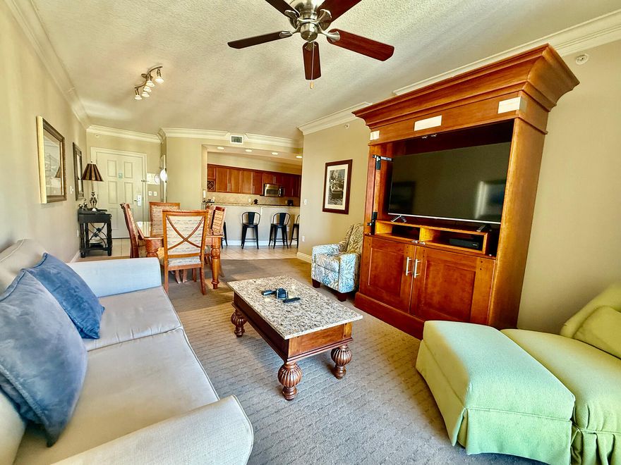 This 2BR/2BA + bunk room condo at Emerald Grande with stunning Harbor and Gulf views comes Fully furnished and rental ready--ideal for investors or a second home. Features open living area, granite countertops, stainless appliances, and private balcony. Enjoy resort amenities including indoor/outdoor heated pools, spa, fitness center, hot tubs, private beach shuttle, marina, onsite dining, and 24-hr concierge. Located at HarborWalk Village with restaurants, shops, charters, and entertainment steps away. Prime Destin location with strong rental income potential. Professional Pics coming 11/11/25 when guest free