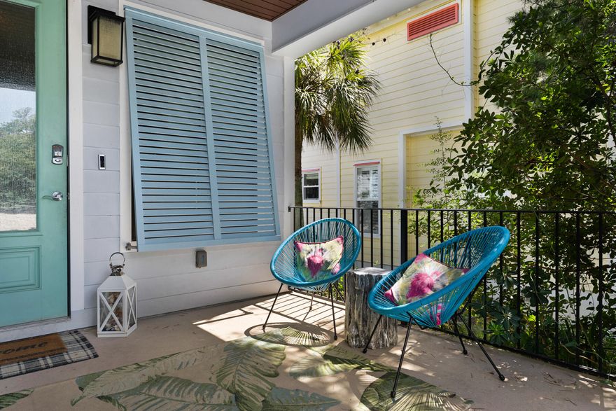 A perfect coastal retreat at this charming beach cottage.  Nestled in the  serene neighborhood of Ventana Dunes on Scenic 30A.   This home features open-concept living making it ideal for relaxation and  entertaining.  Enjoy the  private backyard and screened-in porch off a bright, sunny  kitchen.  Just minutes to the beach, prime restaurants and quaint shops. This energy efficient Nudura (ICF) insulated home is one of it's main sought after amenities.  Other features are a metal roof, 2 car garage, fenced yard and bunk room with it's own bath.  Keep the cool concrete floors or finish as you please. You will be happy you chose this for your beach get-away or full time residence. Personal property i.e. dishes cookware, decor and small appliances golf cart and most furnishings do not remain