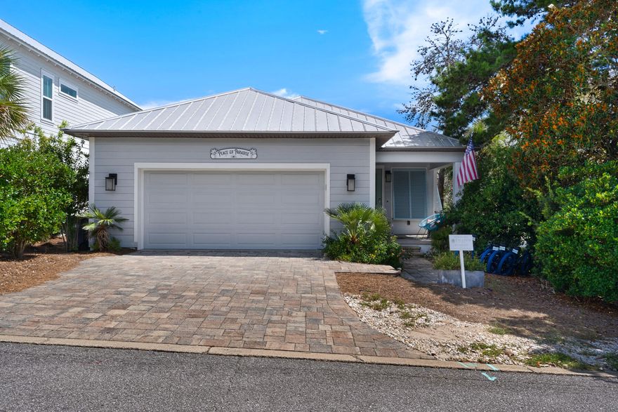 A perfect coastal retreat at this charming beach cottage.  Nestled in the  serene neighborhood of Ventana Dunes on Scenic 30A.This ranch style home features open-concept living making it ideal for relaxation and  entertaining.  Enjoy the  private backyard and screened-in porch off a bright, sunny  kitchen.Just minutes to the beach, prime restaurants and quaint shops.This energy efficient Nudura (ICF) insulated home is one of its main sought after amenities.  Other features are a metal roof, 2 car garage, fenced yard and bunk room with its own bath.Keep the cool concrete floors or finish as you please.You will be happy you chose this for your beach get-away or full time residence. Personal property i.e. dishes cookware, decor and small appliances golf cart and most furnishings do not remai