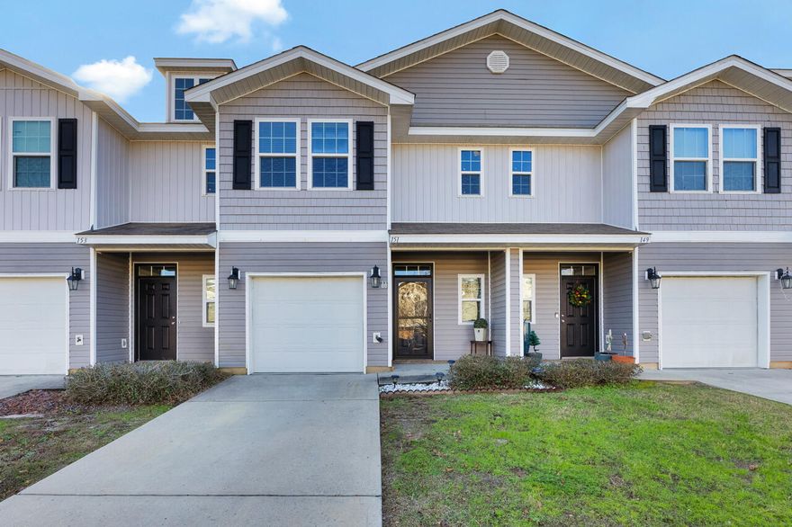 Step inside this great townhome in Crestview! Sitting in a perfect location less than 5 minutes to schools and shopping and a short commute to local military bases, this is the perfect place to make yours! Featuring an open living space with breakfast bar and dining area downstairs, and all 3 bedrooms with 2 full bathrooms upstairs. Laundry room includes washer and dryer, townhome has been newly painted, and is ready for you to move right in! Additional features include: stainless steel appliances, ceiling fans, storm door at front door, 1/2 bathroom downstairs for guests, added upper storage in garage, open front and back porches for relaxing, low-maintenance exterior as the HOA covers many of the exterior needs. Schedule your showing today!