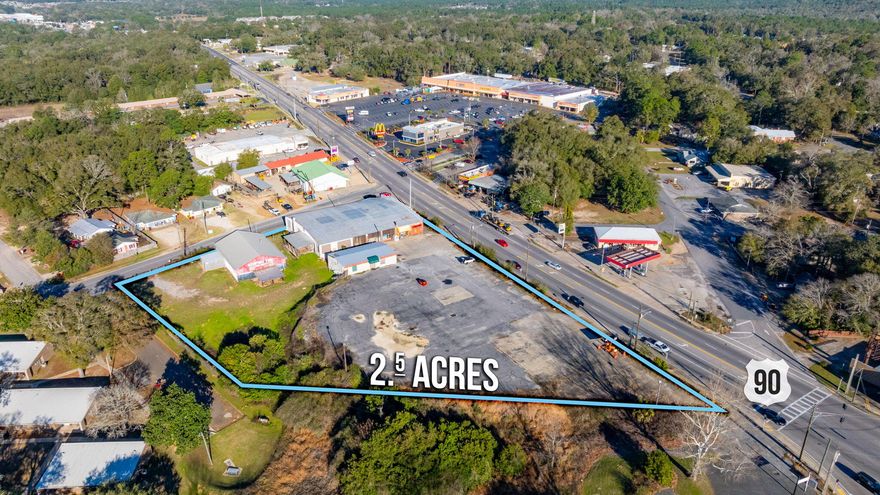 About 2.5 acres and approximately 22,000 sf of buildings located just one block from the intersection of Hwy 85 and Hwy 90 in the heart of Crestview.  This property is just across from the Tractor Supply Shopping center and is located in the City's CRA district.  The property is Zoned Commercial C-1 with so many commercial uses.  (See the City of Crestview Zoning uses in the Documents). HWY 90 (W. James Lee Blvd) has 22,000 AADT and just one block east, HWY 85 (S. Ferdon Blvd) has 42,000 AADT. -  Centrally located in the heart of Crestview.