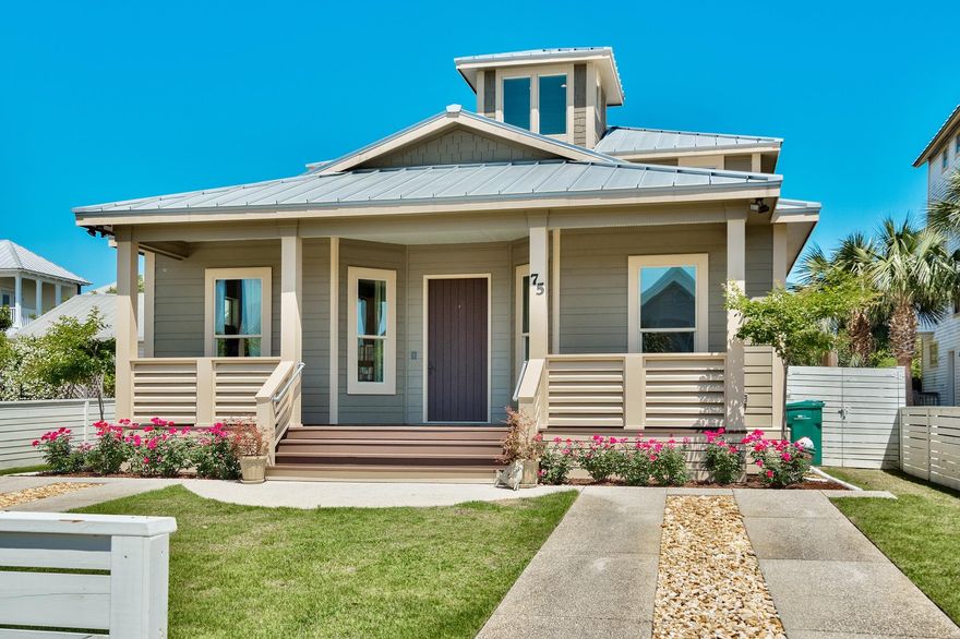 Recently built, fully custom luxury home in the popular community of Crystal Beach! Home has rental projections of $86k to $105k a year. This is not your typical beach cottage. This 4 bedroom/4 bath PLUS BUNK ROOM as well as BUILT-IN BUNK NOOK was constructed just two years ago by a HIGH QUALITY local builder as his primary home and has never been rented, and is a block from two beach accesses. The upgrades in this showstopper of a home are staggering and numerous. Upon entering the house you will immediately notice the attractive entryway with cedar lap siding whitewashed wood and 12' ceiling. There are two matched guest rooms on the right and left of the hallway, both with vaulted ceilings. A bonus room is also downstairs that can easily be made into a bunk room or play room.