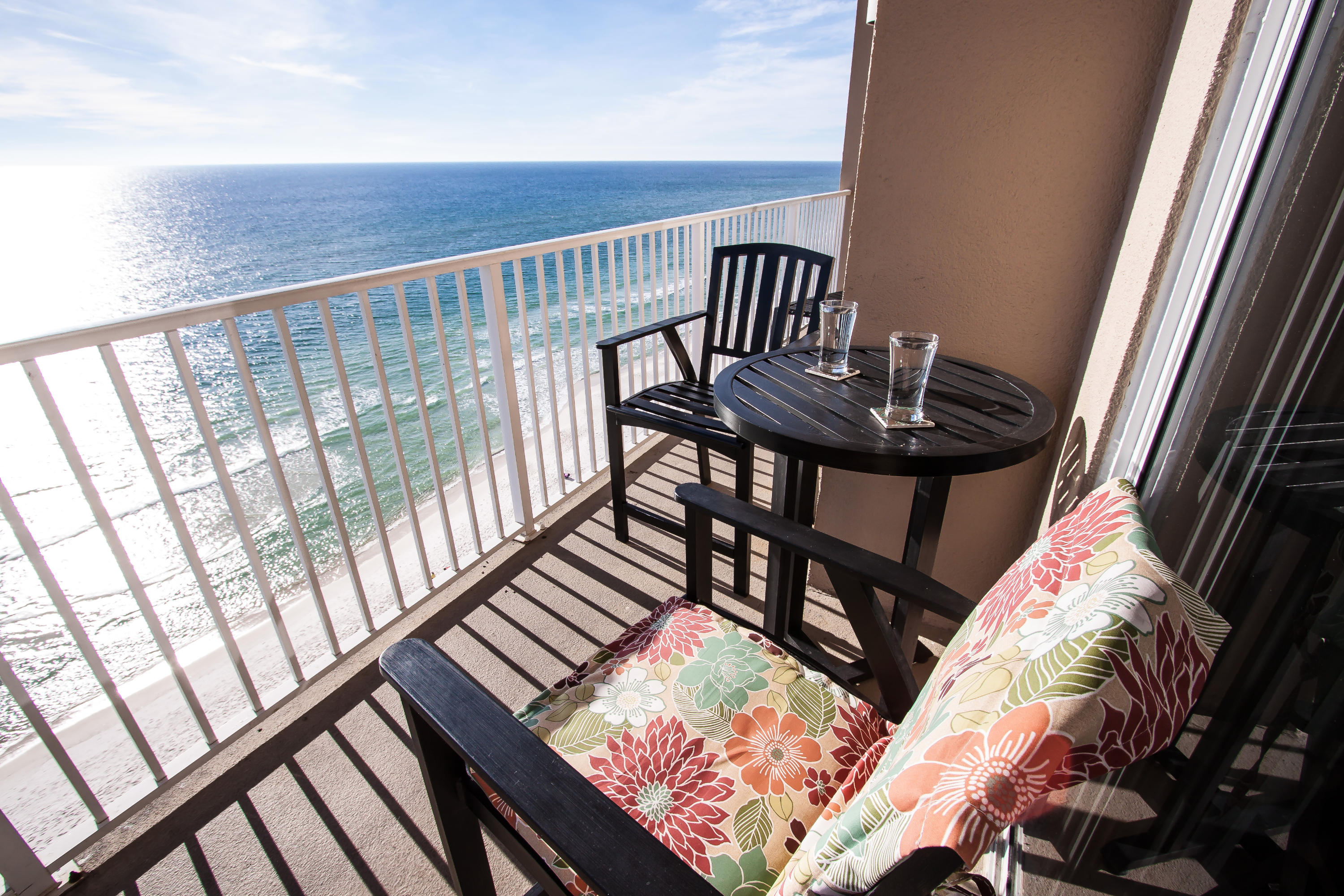 Tastefully decorated much desired L floor plan located on the 10th floor. Unit grossed $23K in 2014. Tidewater has 636 feet of white sandy beach front, 2 outdoor lagoon pools, one indoor heated pool, 2 hot tubs, 2 steam rooms, 2 saunas, 2 -16 person Roman Spas, 2800 square feet exercise facility, game room, rental wave runners, tiki bar, indoor sandwich shop, movie theater in season, conference center, free wireless internet, 7 high speed elevators, smoke free environment, and covered walkway from parking deck and 20 minutes from a international airport. Discover the beauty of the emerald coast and spectacular sunsets directly on the Gulf.